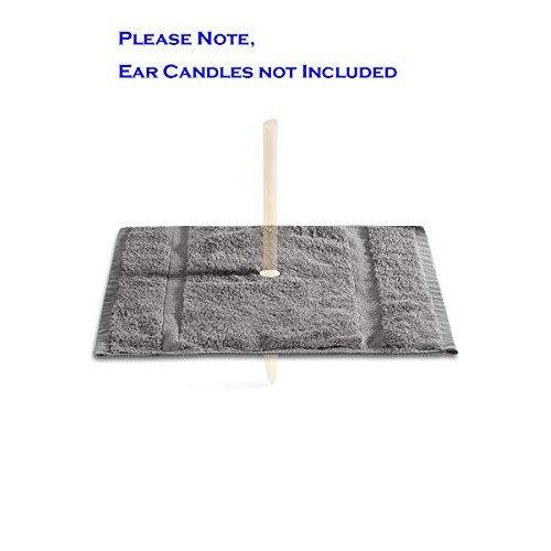 1 Ear Candling Treatment Towel with 6 pcs Ear Candling Protective Discs. Plea...