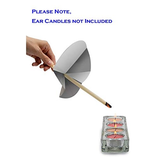 1 Ear Candling Treatment Towel with 6 pcs Ear Candling Protective Discs. Plea...