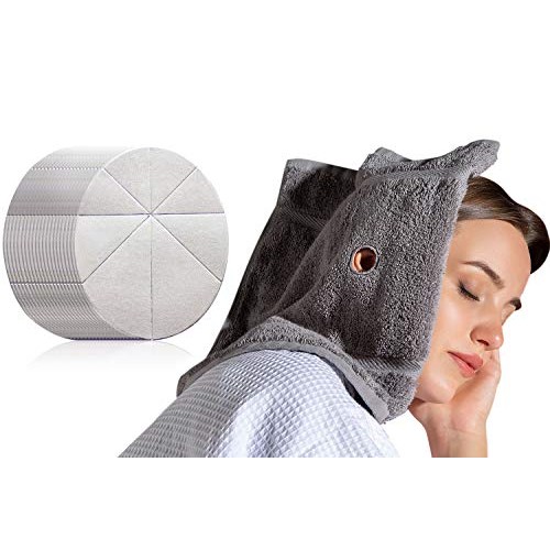 4 Ear Candling Treatment Towels with 20 pcs Ear Candling Protective Discs, Gr...