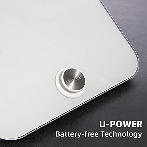 AIRSCALE Digital Bathroom Weight Scale for People, Battery-Free Updated U-Pow...