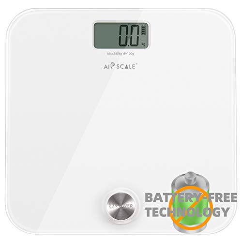 AIRSCALE Digital Bathroom Weight Scale for People, Battery-Free Updated U-Pow...