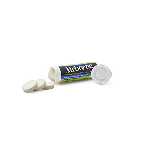 Airborne Lemon Lime Effervescent Tablets, 10 count - 1000mg of Vitamin C - Im...