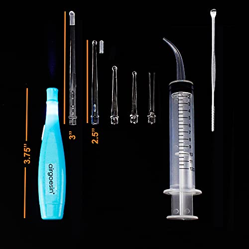 Airgoesin™ Upgraded Tonsil Stone Remover Tool or Earwax Removal, Blue, 5 Tips...