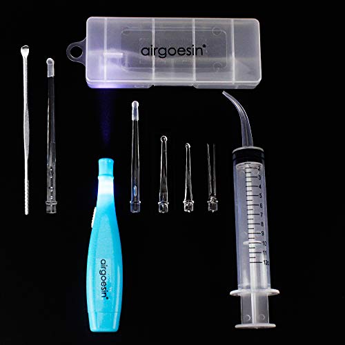 Airgoesin™ Upgraded Tonsil Stone Remover Tool or Earwax Removal, Blue, 5 Tips...