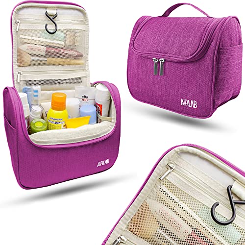 Toiletry Bag for Women, Airlab Hanging Large Travel Makeup bag/Cosmetic Bag w...