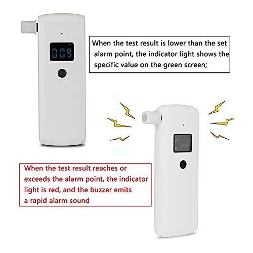 AirRadio Breathalyzer AT188s Fast Test Portable Alcohol Tester LCD Display Al...