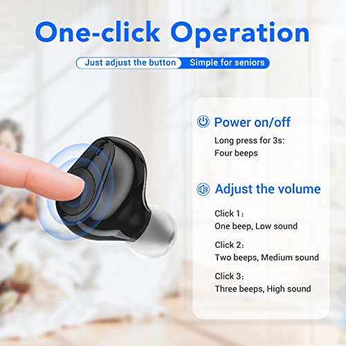 AIRSSON Digital Hearing Amplifier: Rechargeable Hearing Aids for Seniors with...