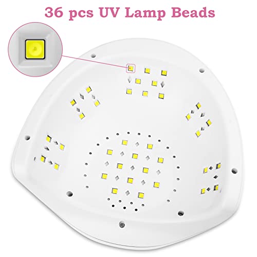 Airymium Gel UV LED Nail Lamp: Professional Nail Dryer Gel Polish Light Porta...