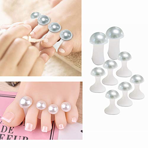 Toe Separator for Nail Polish Pedicure, Silicone Toe Spacers for Feet, 8pcs S...