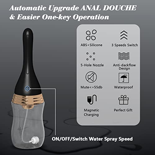Automatic Electric Anal Douche for Men & Women, Aisitelu Rechargeable Anti Ba...