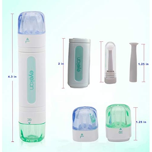 AITIME RGP Hard Contact Lens Case with Plunger, Semi-Scleral Design Lens Inse...