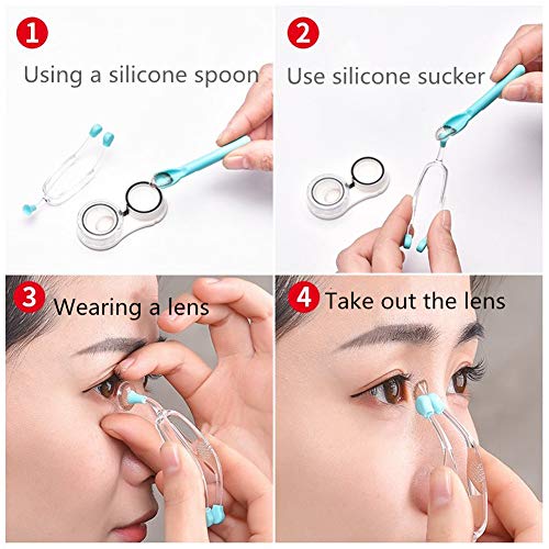 Soft Contact Lenses Remover and Insertion Tool, Contact Tweezers and Soft Sil...