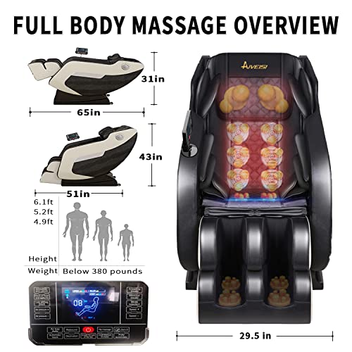 AIVEISI 2022 Zero Gravity Massage Chair Full Body Massage and Shiatsu Recline...