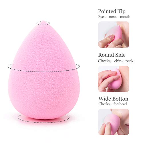 AJOKE 10 Pcs Perfect Makeup Sponge Set Blender, Beauty Sponge Makeup Blender ...