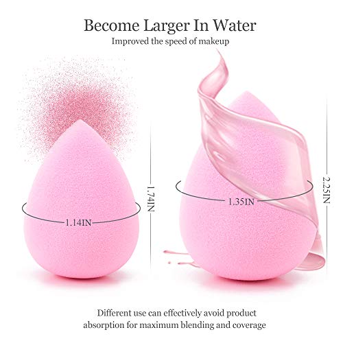 AJOKE 10 Pcs Perfect Makeup Sponge Set Blender, Beauty Sponge Makeup Blender ...
