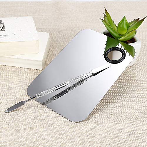 Stainless Steel Cosmetic Makeup Palette, Professional Cosmetic Mixing Makeup ...