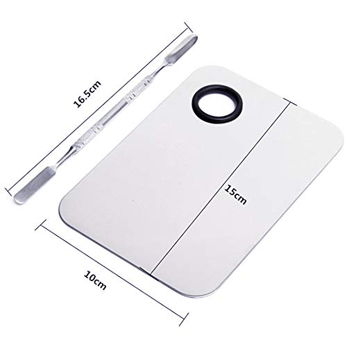 Stainless Steel Cosmetic Makeup Palette, Professional Cosmetic Mixing Makeup ...