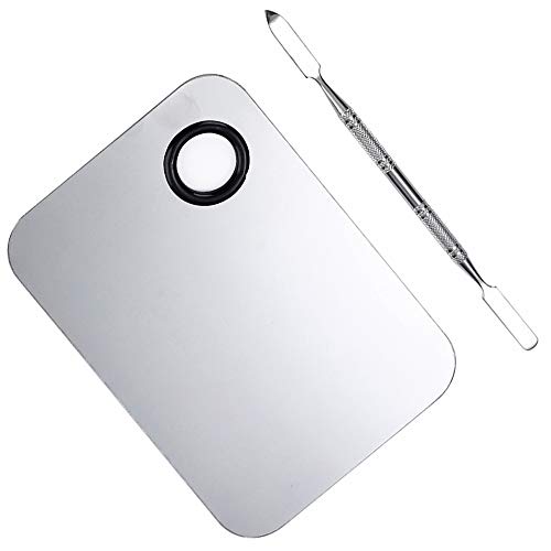 Stainless Steel Cosmetic Makeup Palette, Professional Cosmetic Mixing Makeup ...