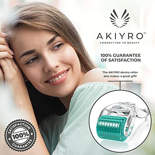 AKIYRO Micro Derma Roller Titanium - 0.30mm Microderm Roller - Microneedle Ro...
