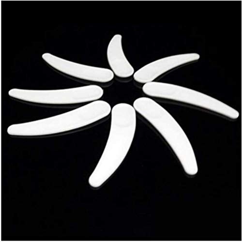 AKOAK 100 Pcs Mini Makeup Mask Spatula, Disposable Plastic Crescent Spoon, Cr...