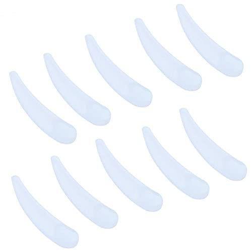 AKOAK 100 Pcs Mini Makeup Mask Spatula, Disposable Plastic Crescent Spoon, Cr...