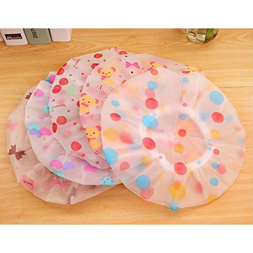 AKOAK 5 Pieces Reusable Waterproof EVA Plastic Lace Elastic Band Flower Print...