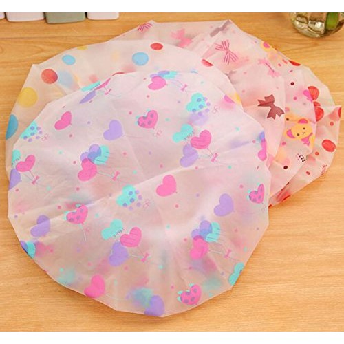 AKOAK 5 Pieces Reusable Waterproof EVA Plastic Lace Elastic Band Flower Print...