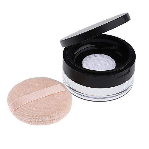 AKOAK Capacity 20 ml(0.67 oz) Empty Reusable Plastic Loose Powder Compact Con...