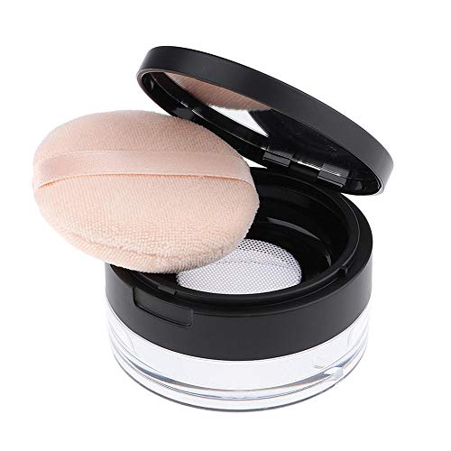 AKOAK Capacity 20 ml(0.67 oz) Empty Reusable Plastic Loose Powder Compact Con...