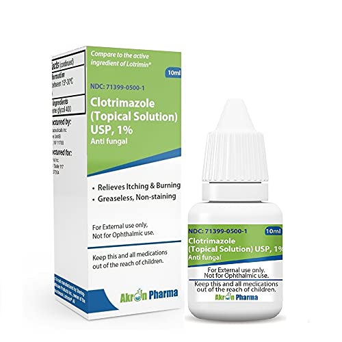 [Lotrimin AF] Clotrimazole 1% - Liquid Topical Solution 10 mL