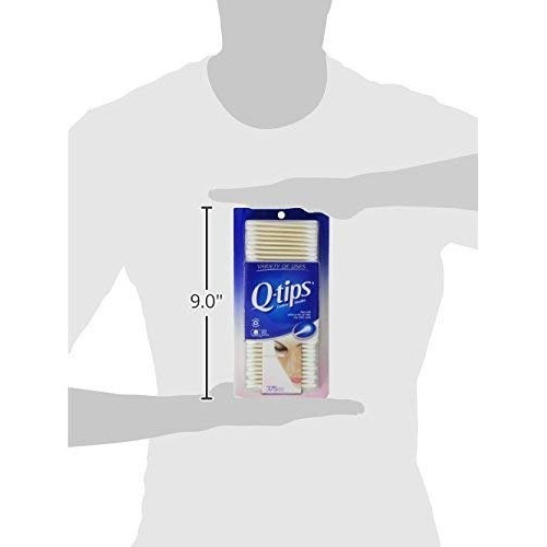 Q-tips Cotton Swabs, 375 ct and Travel Holder Case for a Purse