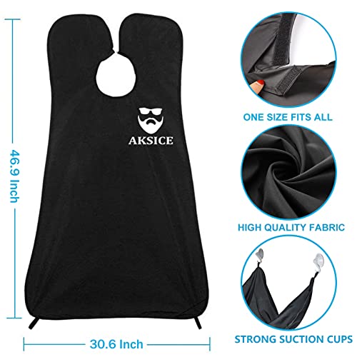 Beard Bib Beard Apron - Beard Hair Catcher for Men Shaving & Trimming, Non-St...