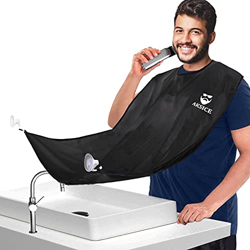 Beard Bib Beard Apron - Beard Hair Catcher for Men Shaving & Trimming, Non-St...