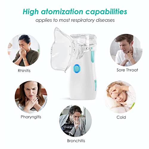 Portable Nebulizer Handheld Mesh Personal Steam Inhalers Nebulizer Machine fo...