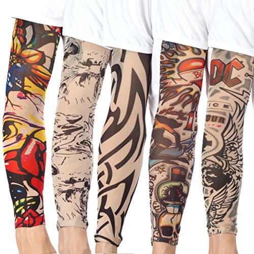 20PCS Set Arts Fake Temporary Tattoo Arm Sunscreen Sleeves - AKStore - Design...