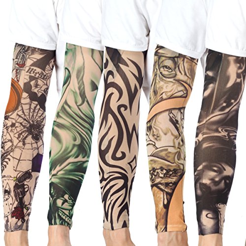 20PCS Set Arts Fake Temporary Tattoo Arm Sunscreen Sleeves - AKStore - Design...
