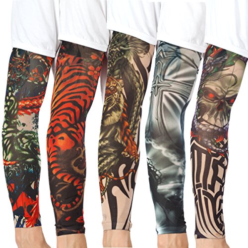 20PCS Set Arts Fake Temporary Tattoo Arm Sunscreen Sleeves - AKStore - Design...