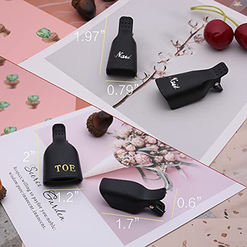 Akstore 20 PCS Nail Polish Remover Clips,Toenail and Finger Gel Nail Polish R...