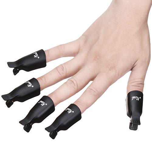 Akstore 20 PCS Nail Polish Remover Clips,Toenail and Finger Gel Nail Polish R...