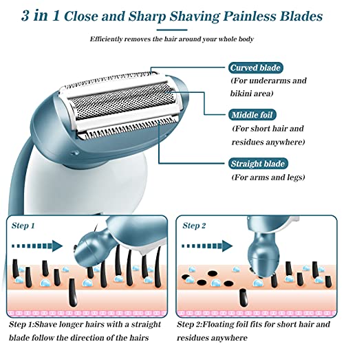 Electric Razor for Women Electric Shaver for Women for Legs Bikini Trimmer Un...