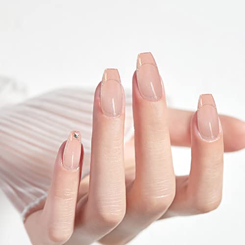 Press On Nails French Heart And Bowknot Pattern ,3DFake Nails With Design Fal...