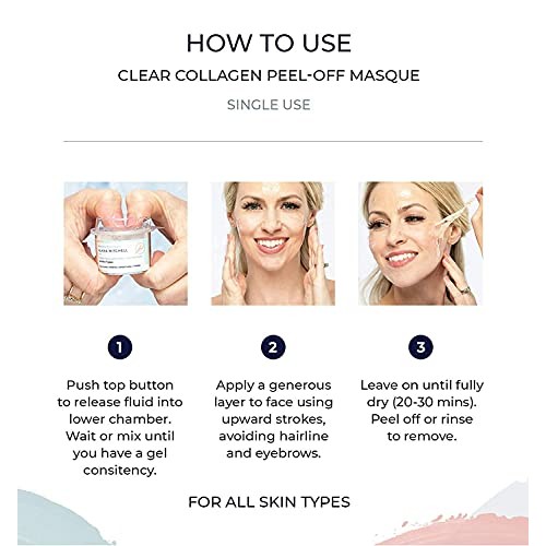 Alana Mitchell Anti Aging Collagen Facial Mask, Peel Off Face Mask Reduces Wr...