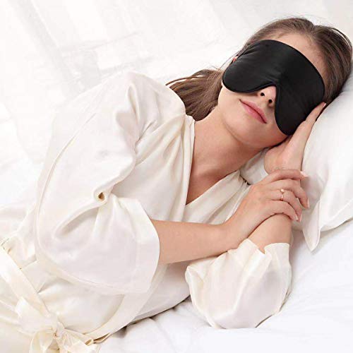 Alaska Bear Organic Silk Sleep Mask Super Smooth Eye Cover for Sleeping, Gend...