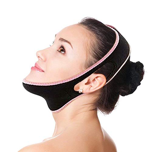 V Line Face Slimming Mask Chin Lifting Belt Sagging Skin Double Chin Reducer ...