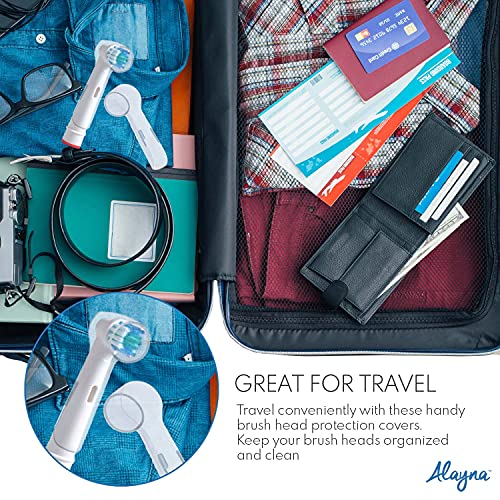 Oral B Compatible Replacement Brush Head Protection Cover Caps- 4 Pk – Keep Y...