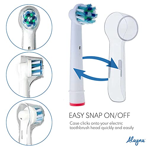 Oral B Compatible Replacement Brush Head Protection Cover Caps- 4 Pk – Keep Y...