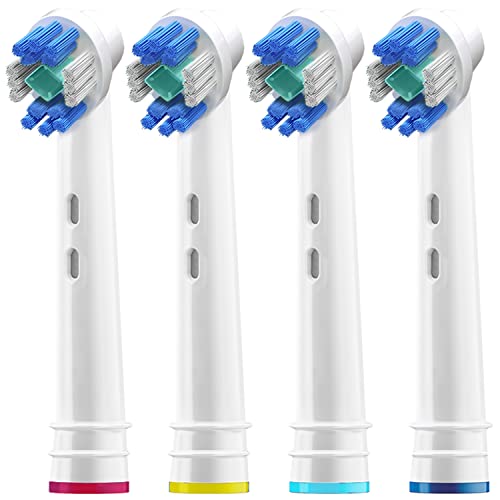 Professional White Replacement Brush Heads w/ 3D Whitening, Compatible with O...