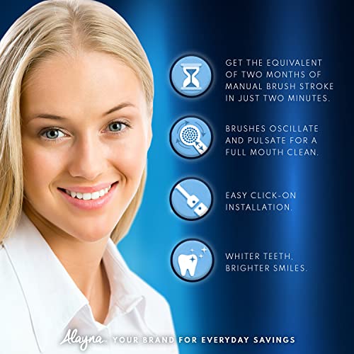 Professional White Replacement Brush Heads w/ 3D Whitening, Compatible with O...