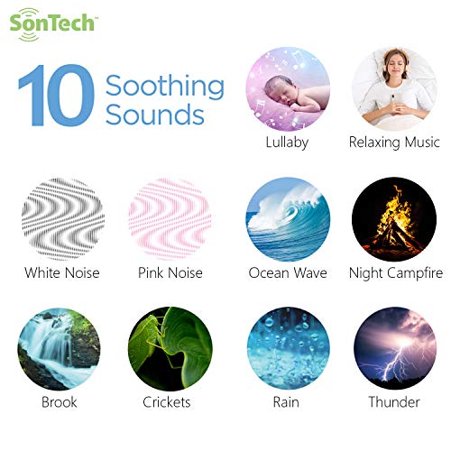 SonTech - White Noise Sound Machine - 10 Natural Soothing Sound Tracks Home, ...