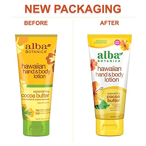 Alba Botanica Hawaiian Hand & Body Lotion, Replenishing Cocoa Butter, 6 oz (P...